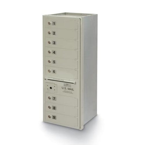 9-Door 4C High Security Horizontal Mailbox